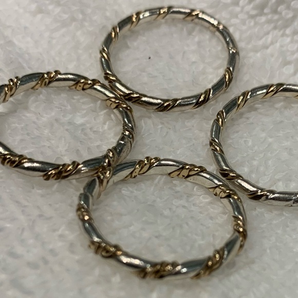 Pandora Silver Ring Lot Sizes 7 and 9 Polished - Picture 16 of 16